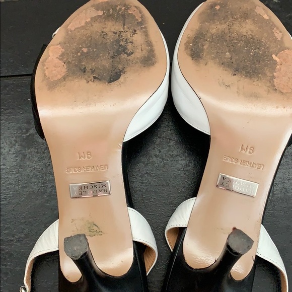 Badgley Mischka leather peep toe slingback classic - Picture 15 of 16